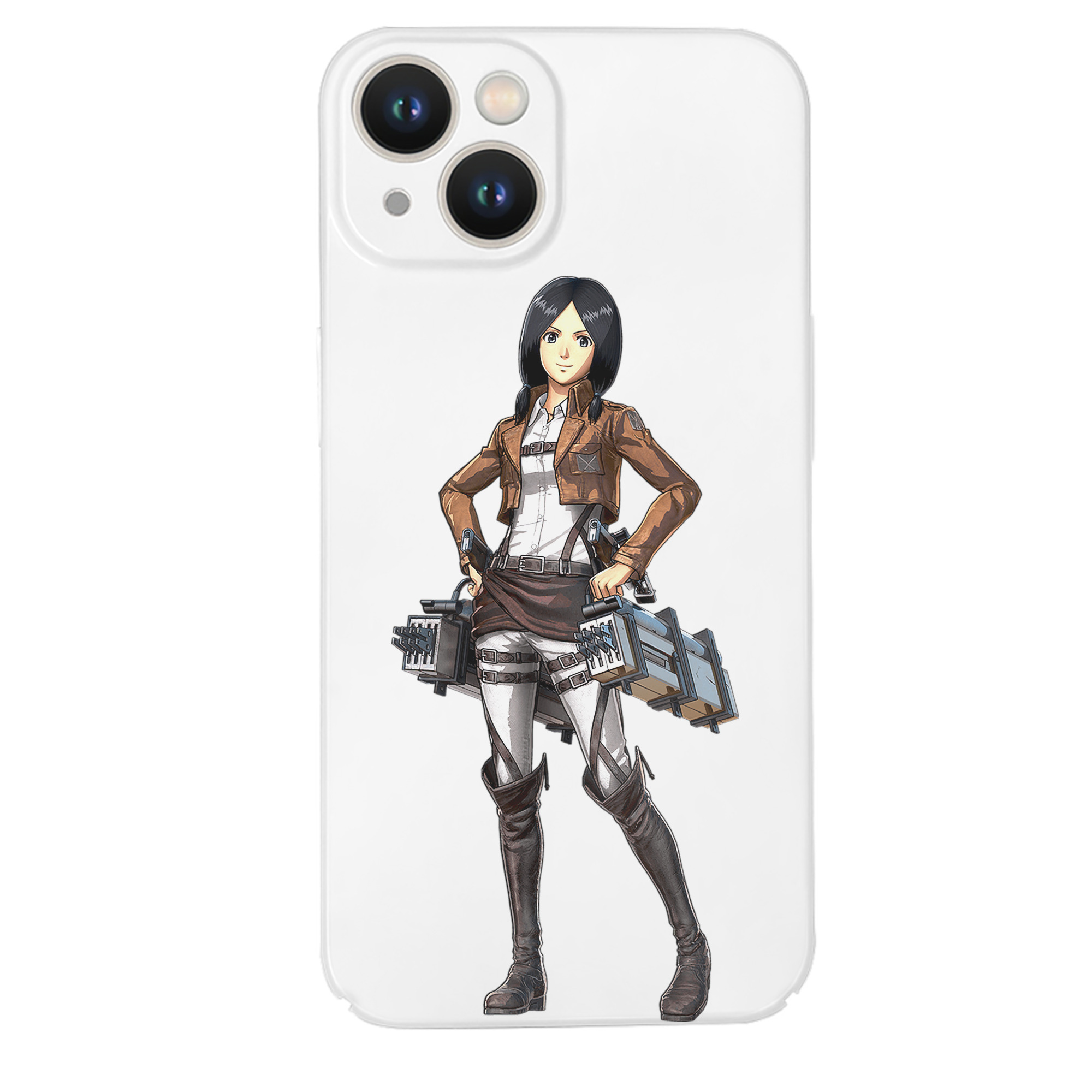 （画像用） 進撃の巨人 ミカサ·アッカーマン Attack on Titan Mikasa Ackerman 【iPhone 14シリーズ対応】ハードケース
